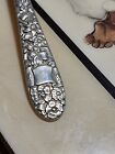 1 Sterling Silver Flatware Hallmark Ribbon Rose 6  Teaspoon No Monogram 31 Gram