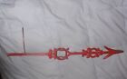 Antique Lightning Rod Weathervane Arrow 18  Painted Red