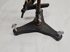 Vintage Lab Stand Clamps 16  Height Iron Metal Small Tool Holder Watchmaker 