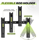 Adjustable Fishing Rod Holder  4 Tube Fishing Pole Holders Wall-mounted Rod Rack