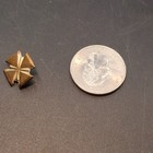 Vintage Maltese Cross Military Button Antique Metal Uniform Shank Collectible