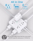 Surge Protector Power Strip - Hanycony 8 Outlets 4 Usb 2 Usb C Charging Ports   