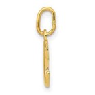 14k Yellow Gold Initial Letter C Charm Pendant 0 63 Inch letter C Charm