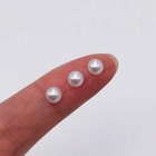 White Flat Back Half Round Pearl Cabochon 3600pcs 5mm Diy Craft Decoration