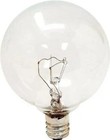 Ge 6x 40-watt Clear Globe Light Bulbs     G16 1 2 Candelabra Base 260 Lumens