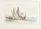Sailing Brighton Prawn Boats Original Fishing Boats 1829 By Artist E W Cooke 