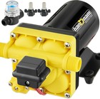 Rv Water Pump 6 0gpm 45psi Self-priming Diaphragm With Pressure Switch strainer
