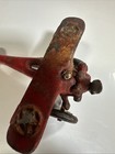 Vintage Hubley Cast Iron Airplane 1930 s Red Little Rusty