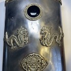 Antique Asian Mixed Metal Ornate Dragon Cabochons Design Vessel Pre-owned