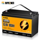 12v 100ah Lifepo4 Lithium Battery Bms Deep Cycle For Rv Marine Solar Off-grid