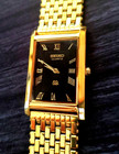 Rare Vintage Tank Slim Black Dial Milanese Band Mens Watch New Epson Mvt   Batt