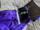 Vintage Dolfin Lycra Swim Briefs Mens 30 Swimsuit Purple Black Nwt Nos