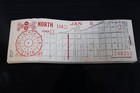 Vintage Cta North El Train Ticket Transfers Book     Unused Chicago Transit