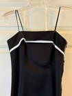 Zum Zum By Niki Lavas Dress Black Satin Evening Gown Prom Dress Bridesmaid  5 6