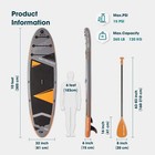 Inflatable Stand Up Paddle Boards Extra Wide Paddleboard With Paddle orange