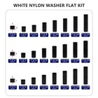 795pcs Nylon Round Spacer Non-thread Plastic Standoff Assortment Kit Black Ny   