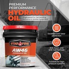 Aw46 Hydraulic Oil     5 Gallon Pail     Premium Anti-wear Formula Industrial  
