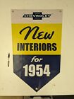  54 Chevrolet Lot Of 4 Vintage Style Dealer Promo Banners Chevy 1954 Set