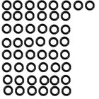 50pcs High Pressure Washer O Ring Kit  Rubber Replacement Seals For Hose Pump