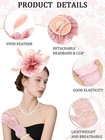 5pcs Fascinator Hat And Lace Gloves Set For Women Tea Party   Feather Veil Me   