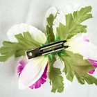 Vintage 1990 s Pink Green Yellow White Hawaiian Floral Hula Dance Hair Clip