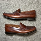 Gh Bass Weejuns Penny Loafers Men 10 5 Brown Leather Preppy Dress Shoes Vintage