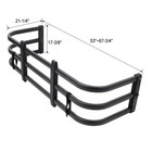 Adjustable Aluminum Bed Extender Black Retractable Tailgate Extension Truck