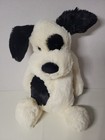 Jellycat London Plush Puppy Dog  bashful   Cream W  Black Spots 12    Stuffed Toy
