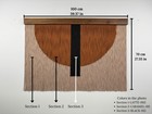 Personalizable Large Macrame Wall Art  Bohemian Textile On Walnut  Beech  Oak