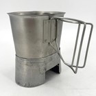 Usgi Us Military Issue 1 Quart Stainless Steel Metal Canteen Cup With Stove