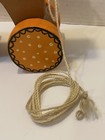 Horse Pull Along Rolling Toy Wood Brown Orange Kids Vtg Pony