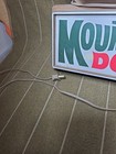Vintage Mountain Dew Hanging Wall Clock Sign Advertisement  