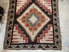 Large Antique Navajo Pictorial Crystal Rug Native American Indian 30 Arrows  89   