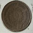 1863 Civil War Store Card Token New York City  christoph Karl 