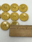 Buttons Lot Of 10 Ochre 1 In Round Plastic Two-hole Sew Craft Vintage