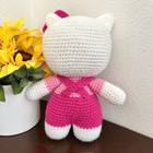 Handmade Crochet Stuffed Hello Kitty  stuffed Toy Hello Kitty   sgz096 