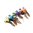 12pcs Artificial Bird Mini Simulation Feather Birds Fake Birds For Garden Decor
