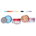 100pcs 5g Sample Container Empty Round Cosmetic Containers With Lid Plastic C