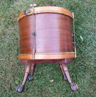 Vintage American Marching Drum  Colonial military Style  Side Table Conversion