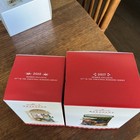 Lot 2 Hallmark Member Exclusive Ornament Christmas Window 2016 2017 W boxes Euc
