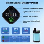 Camping Shower 6000mah Rechargeable Portable Blue Outdoor Shower Pump Heater Rod