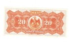 1913 El Banco De Chihuahua Mexico 20 Pesos Ps134 S 060386 Au