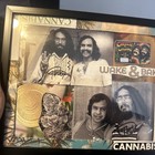 Cheech And Chong Double Autographed Handcrafted Silver Piece Framed One Unique