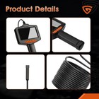 1080p Hd Led Handheld Industrial Endoscope 8mm Borescope Inspection Snake Camera