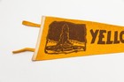 Vintage Old Faithful Yellowstone Park Souvenir Felt Pennant 26 