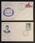 India Stamps 1963 - Collection Of 5 First Day Covers Famous Personalities  w 