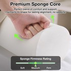 Noverlife Full Round Bolster Pillow For Legs  26 X 6 Inch - Black 