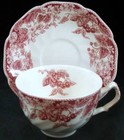 Johnson Brothers Strawberry Fair Pink Cup And Saucer Set