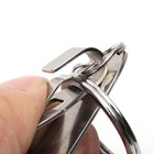 Detachable Quickdraw Keychain Steel Belt Clip Key Ring Holder Snap Quick Release