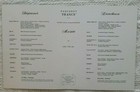 1965 Cruise Ship Paquebot  france  Breakfast Menu Cover Art By Limose 